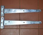 12" - 300mm Light Duty Zinc Plated Tee Hinges for Sheds, Avery, Kennel, Rabbit Hutches (121A-12")